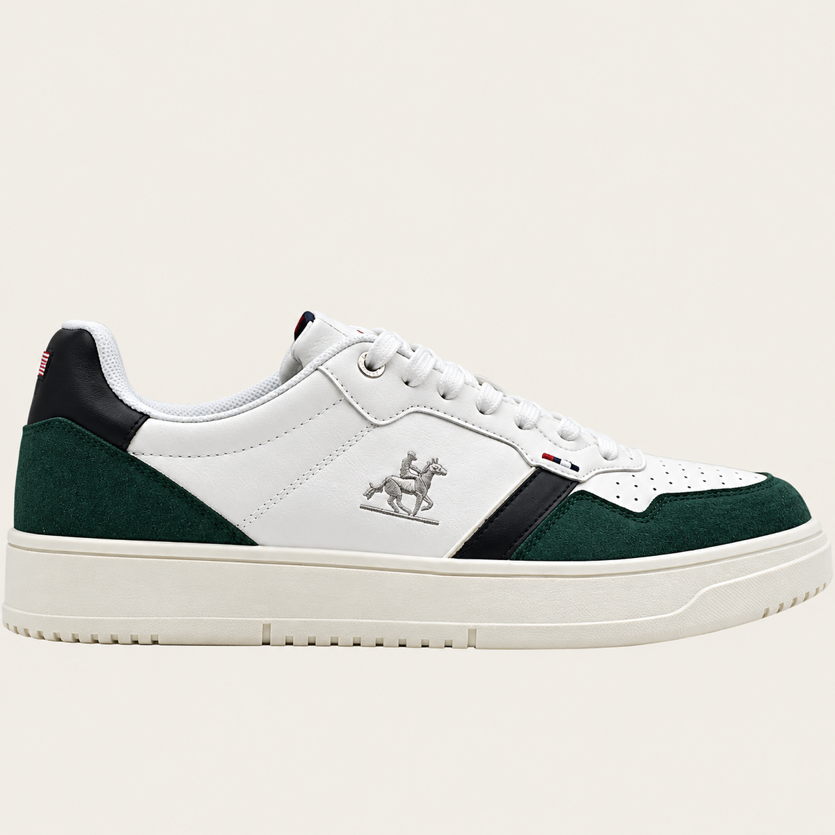 Zapatillas U.S. Grand Polo Court — Blanco y Verde