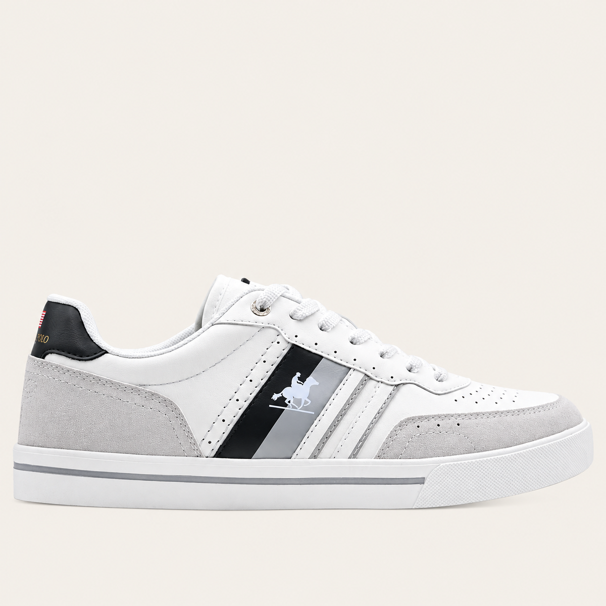 Zapatillas U.S. Grand Polo Sport — Blanco y Gris